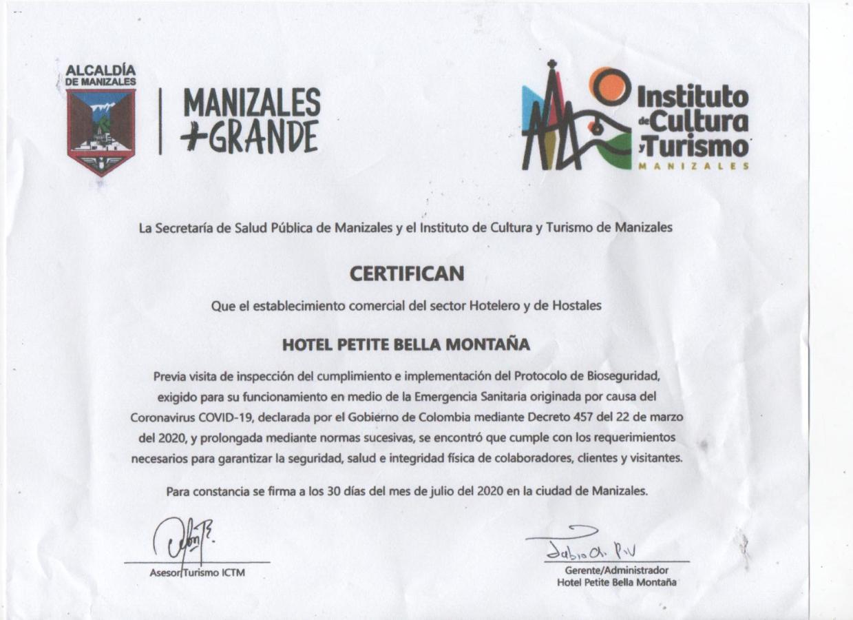 Hotel Bella Montana Manizales Εξωτερικό φωτογραφία